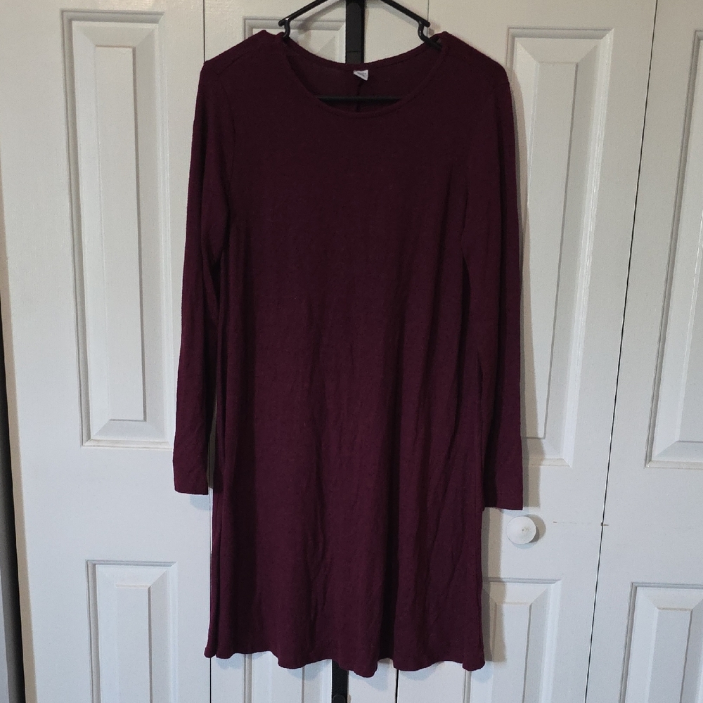 Old Navy Long Sleeve Purple Dress